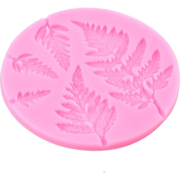 Tree Leaf Silicone Mold Fern Leaves Fondant Molds Fern Mold For Cake Decorating - Picture 9 of 9